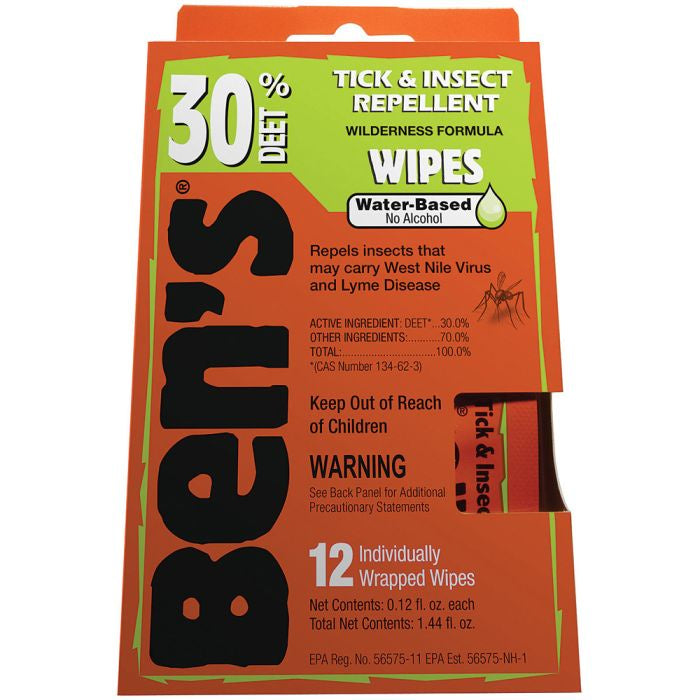 Ben's Wipes 30% Deet