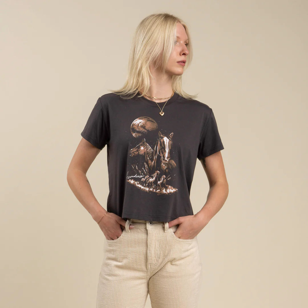 Midnight Riders Crop Tee