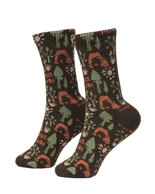 National Park Roundup Sock