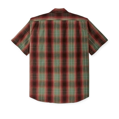 Washed Short Sleeve Feather Cloth Shirt