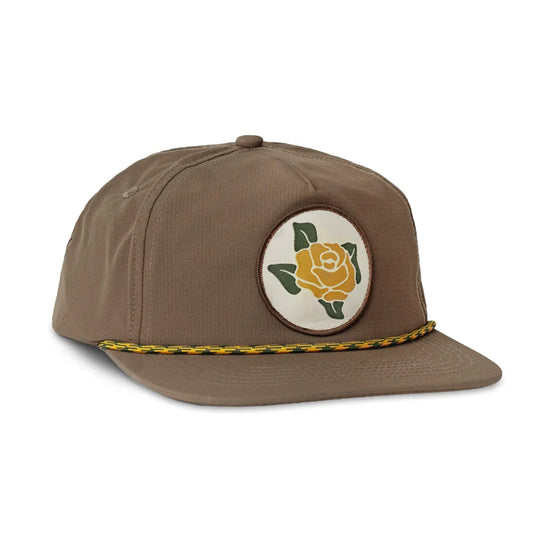 Yellow Rose Snapback Rope Hat